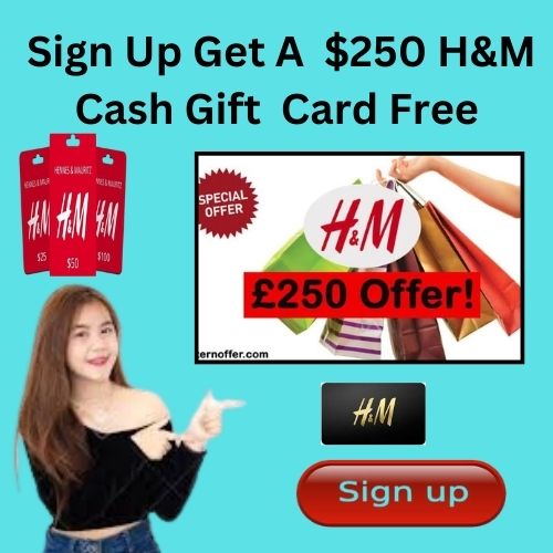H&M Cash App Free Gift Card-2024
